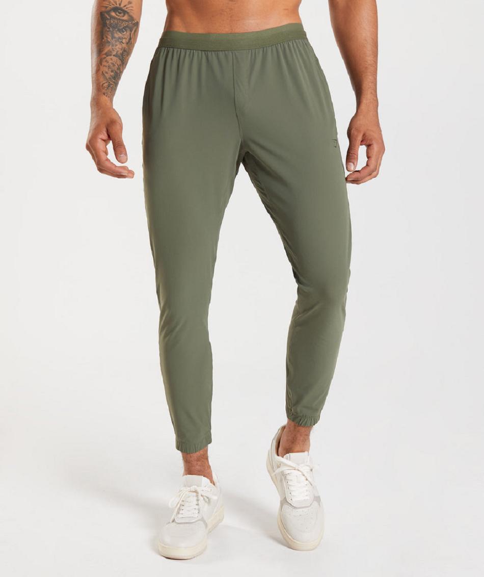 Pantalones Jogger Gymshark Studio Hombre Verde Oliva | CO 3719FDN